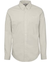 Men's Barbour Garment Dyed Poplin Tailored Fit Shirt - Oatmeal