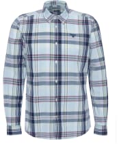 Men's Barbour Gabe Checked Tailored Fit Shirt - Sky