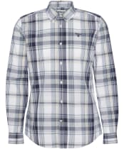 Men's Barbour Gabe Checked Tailored Fit Shirt - White
