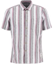 Men's Barbour Lipton Striped Short Sleeve Relaxed Fit Shirt - Whisper White