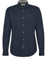 Men's Barbour Irvine Textured Tailored Shirt - Navy