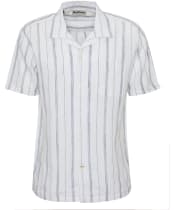 Men's Barbour Garnock Stripe Short Sleeve Regular Fit Shirt - White