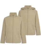Men's Barbour Keld Showerproof Jacket - Washed Stone