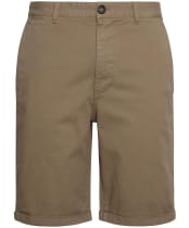 Men's Barbour Washed Twill Chino Shorts - Olive