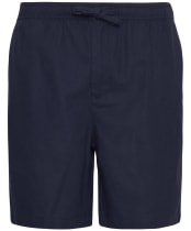 Men's Barbour Cotton Linen Relaxed Shorts - Navy