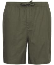 Men's Barbour Cotton Linen Relaxed Shorts - Light Sage