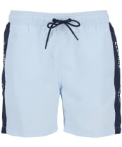 Men's Barbour International Panel  Logo Swim Short - Ice Water