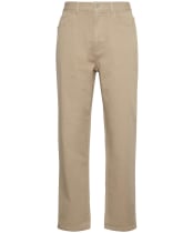 Men's Barbour Washed Stretch Twill Regular Fit Trouser - Washed Stone