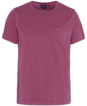 Men's Barbour Garment Dyed Tee - Washed Raspberry