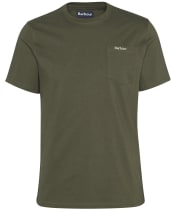 Men's Barbour Langdon Pocket T-Shirt - Uniform Green