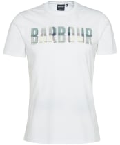 Men's Barbour Thurford Short Sleeve Cotton T-Shirt - White