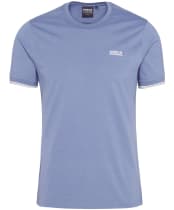 Men's Barbour International Philip Tipped Cuff Cotton T-Shirt - Washed Blue