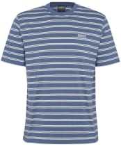 Men's Barbour International Bernie Stripe Cotton T-Shirt - Washed Blue