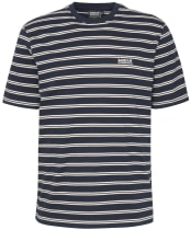 Men's Barbour International Bernie Stripe Cotton T-Shirt - Navy
