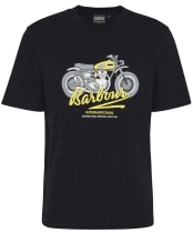 Men's Barbour International Stonebridge Graphic T-Shirt - Black