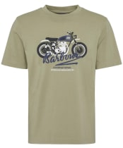 Men's Barbour International Stonebridge Graphic T-Shirt - Bleached Olive