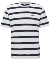 Men's Barbour International Luca Stripe T-Shirt - Whisper White