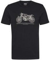 Men's Barbour International Venture Graphic T-Shirt - Black