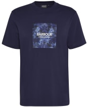 Men's Barbour International Camo Ikat Block T-Shirt - Midnight Blue