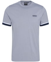 Men's Barbour International Deep Cuff Evan Tipped T-Shirt - Pale Slate