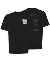 Men's Barbour International Micro Block Graphic Oversized T-Shirt - Black