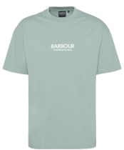 Men's Barbour International Middleton Oversized Graphic T-Shirt - Granite Green