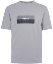 Men's Barbour International Split Lozenge T-Shirt - Pale Slate