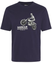 Men's Barbour International Jump Archive Graphic T-Shirt - Midnight Blue