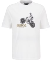 Men's Barbour International Jump Archive Graphic T-Shirt - Whisper White