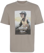 Men's Barbour International Nicholl Steve McQueen Graphic T-Shirt - Timberwolf