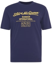 Men's Barbour International Colman Steve McQueen Graphic T-Shirt - Midnight Blue