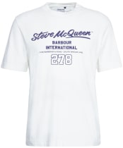 Men's Barbour International Colman Steve McQueen Graphic T-Shirt - Whisper White