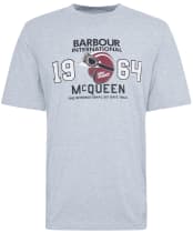 Men's Barbour International Giles Steve McQueen Graphic T-Shirt - Grey Marl