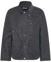 Men's Barbour Utility Spey Waxed Cotton Jacket - Charcoal