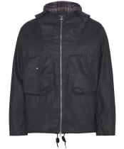 Men's Barbour Utility Sapper Waxed Jacket - Charcoal