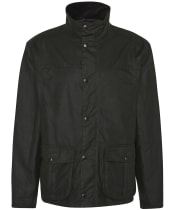 Men's Barbour Sander Waxed Jacket - Fern