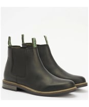 Men's Barbour Farsley Chelsea Boots - Black Nubuck