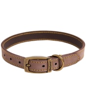 Barbour Leather Dog Collar - Brown