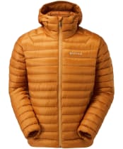 Men's Montane Anti-Freeze Packable Hooded Down Jacket - Flame Orange