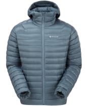 Men's Montane Anti-Freeze Packable Hooded Down Jacket - Stone Blue