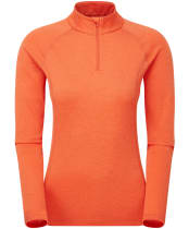 Women's Montane Dart Long Sleeve Zip Neck Top - Tigerlily