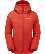 Women's Montane Respond Hooded Insulated Jacket - Saffron Red