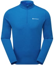 Men's Montane Dart Zip Neck Long Sleeve T-Shirt - Neptune Blue
