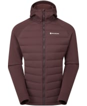 Men's Montane Composite Hooded Down Jacket - Dark Garnet
