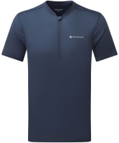 Men's Montane Dart Nano Zip T-Shirt - Eclipse Blue