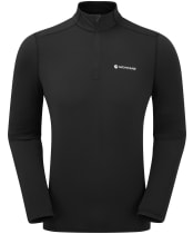Men's Montane Dart XT Thermal Zip Neck Long Sleeved Baselayer Top - Black