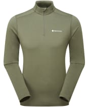 Men's Montane Dart XT Thermal Zip Neck Long Sleeved Baselayer Top - Caper