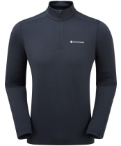 Men's Montane Dart XT Thermal Zip Neck Long Sleeved Baselayer Top - Eclipse Blue