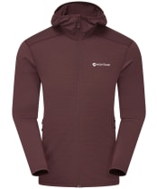 Men's Montane Protium Lite Hooded Fleece Jacket - Dark Garnet