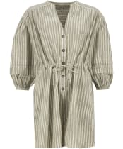Bobby Playsuit                                - Dusky Green Stripe